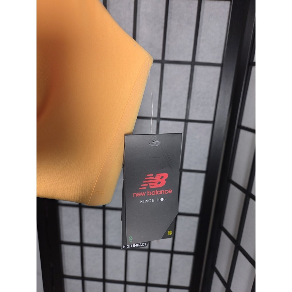 New Balance Fortiflow High Impact Orange Cross Back Sports Bra 42C Women - Picture 3 of 6
